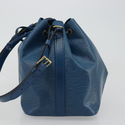 Louis Vuitton Petit Noe Handbag Epi Leather, Blue, Leather, Shoulder Bag