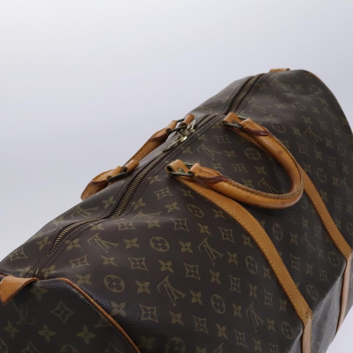 Louis Vuitton Keepall Bag Monogram Canvas, BROWN, CANVAS, Travel bag