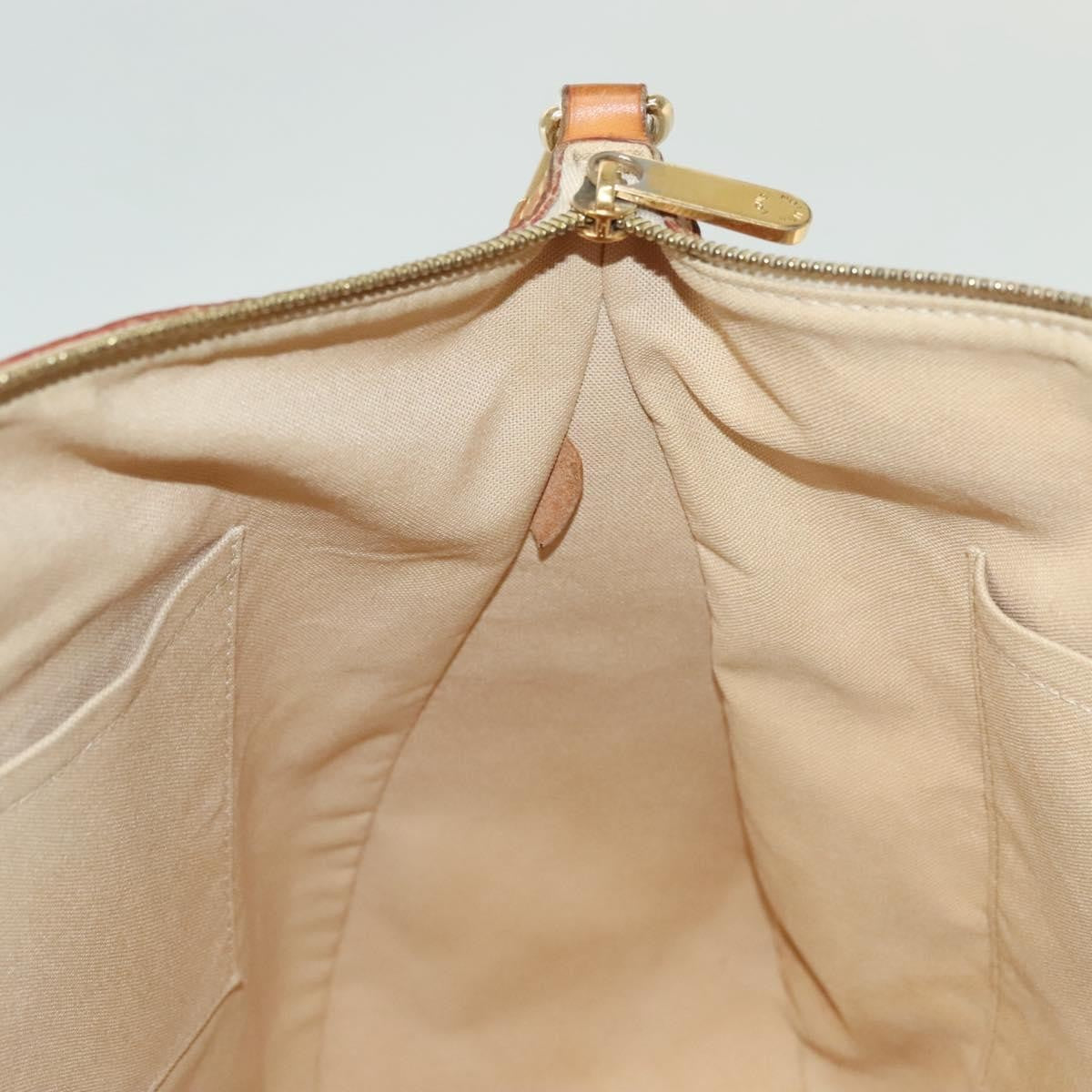 Louis Vuitton Siracusa Handbag Damier, WHITE, CANVAS, Shoulder bag