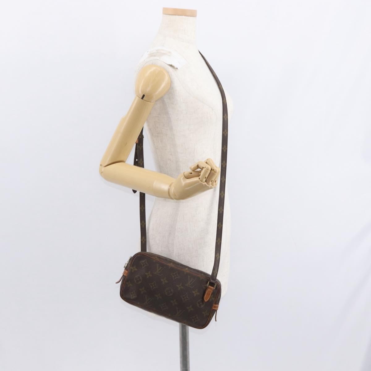 Louis Vuitton Pochette Marly Bandouliere Bag Monogram Canvas, BROWN, CANVAS, Shoulder bag