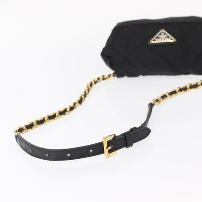 Prada Vintage Shoulder Bag Tessuto, BLACK, NYLON, Shoulder bag