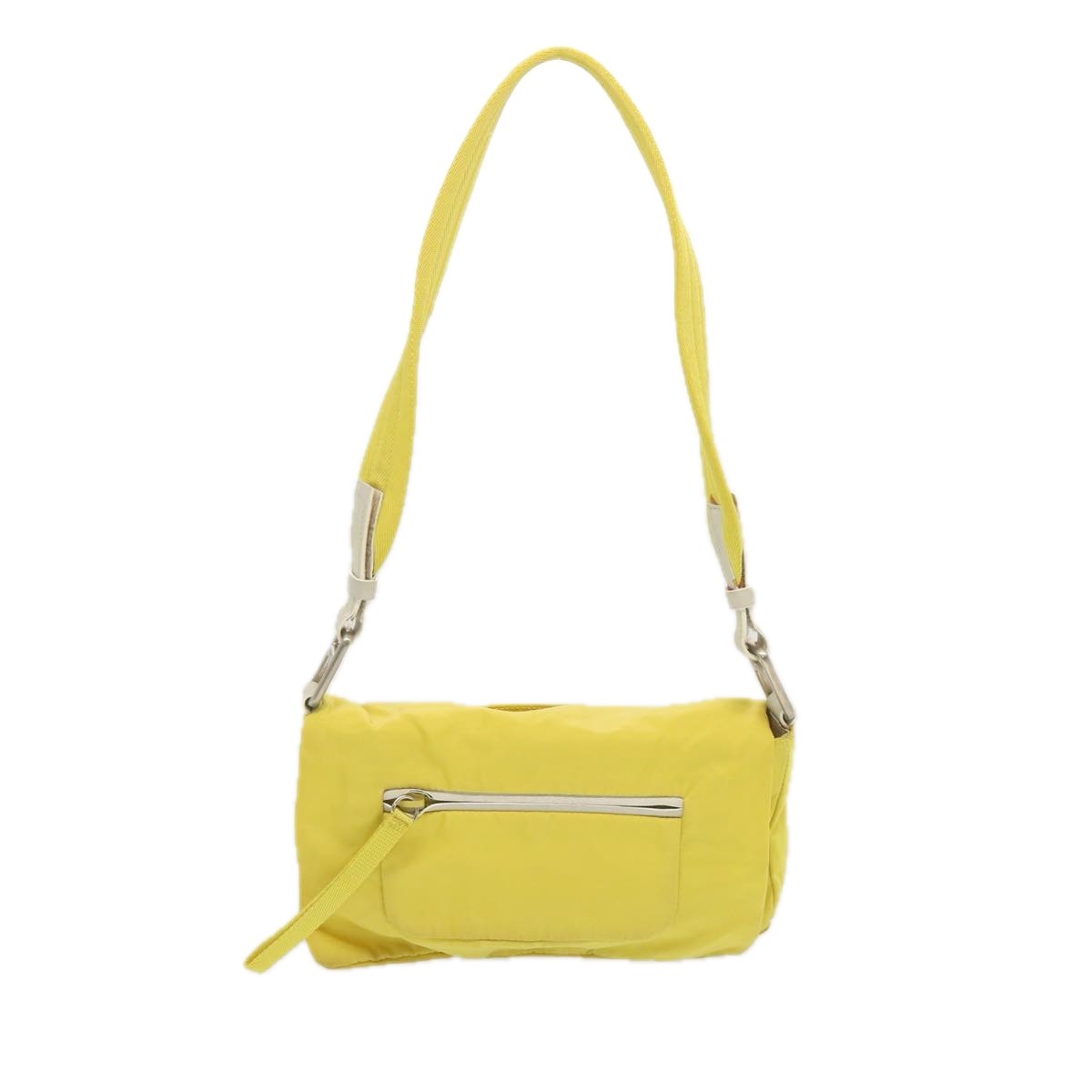 Prada Vintage Shoulder Bag Tessuto, Yellow, Nylon, Shoulder Bag