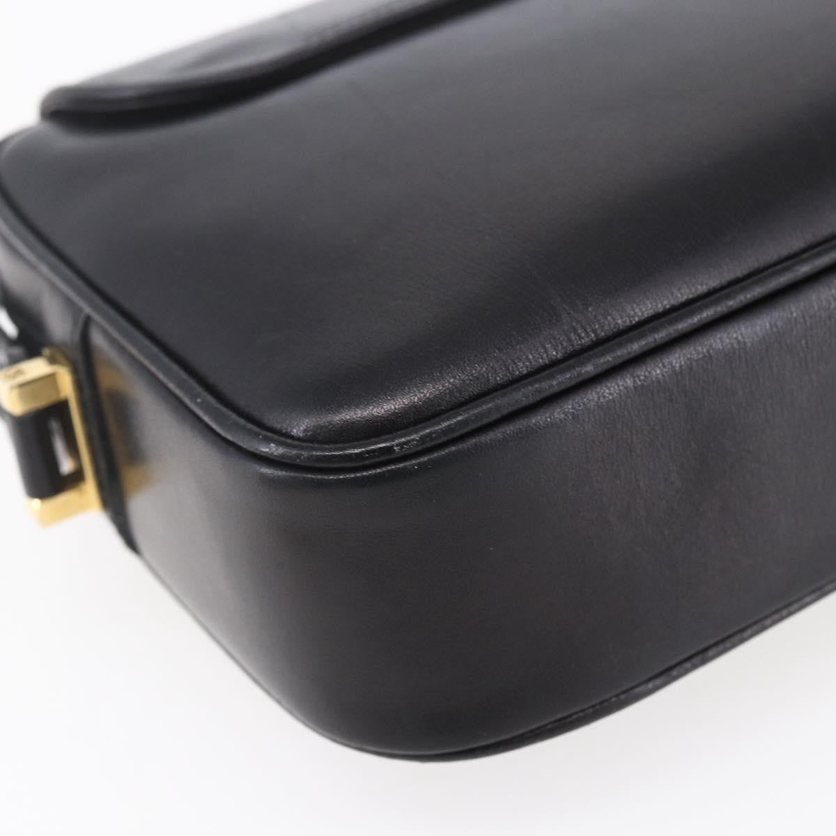 Gucci Vintage Shoulder Bag Leather, BLACK, LEATHER, Shoulder bag
