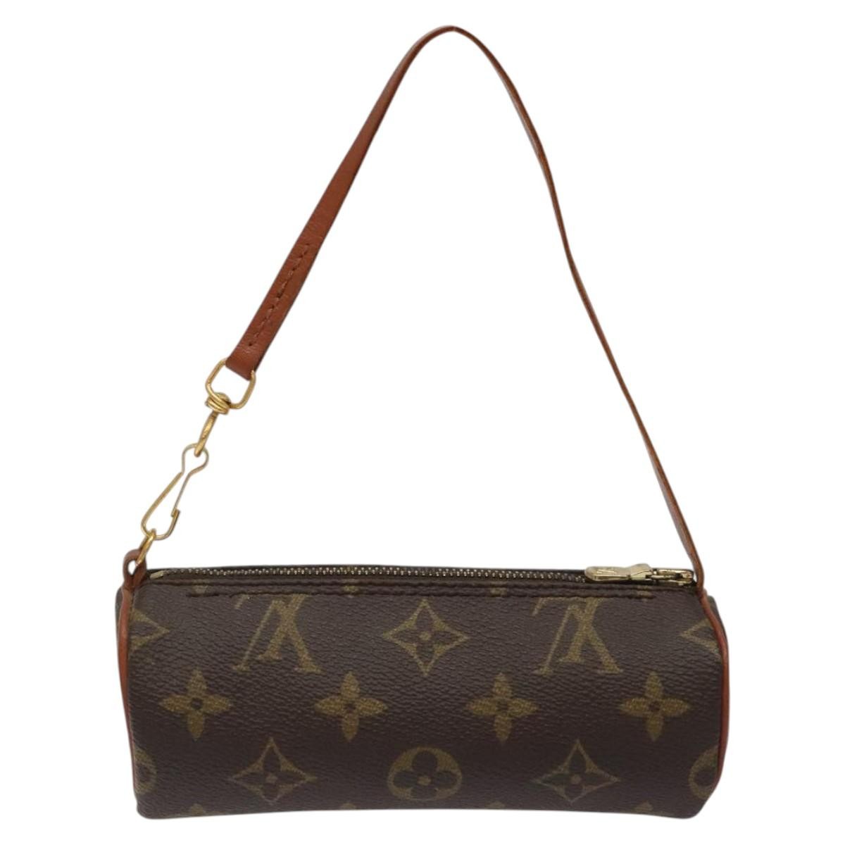 Louis Vuitton Papillon Pochette Monogram Canvas, BROWN, CANVAS, Handbag