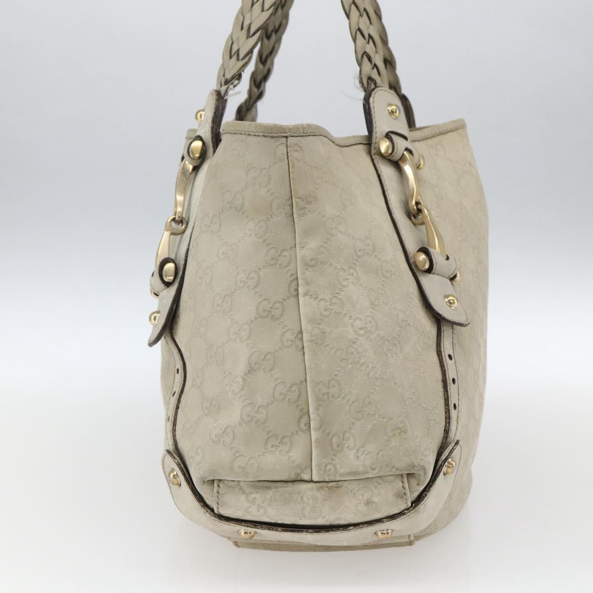 Gucci Pelham Shoulder Bag Guccissima Leather, ECRU, LEATHER, Shoulder bag