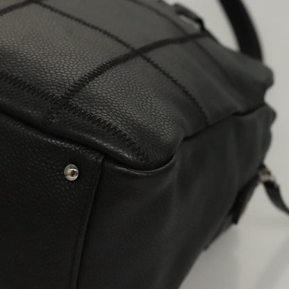 Chanel Chocolate Bar Shoulder Bag Calfskin, BLACK, LEATHER, Shoulder bag