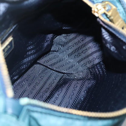 Prada Buckle Messenger Bag Tessuto, GREEN, NYLON, Shoulder bag