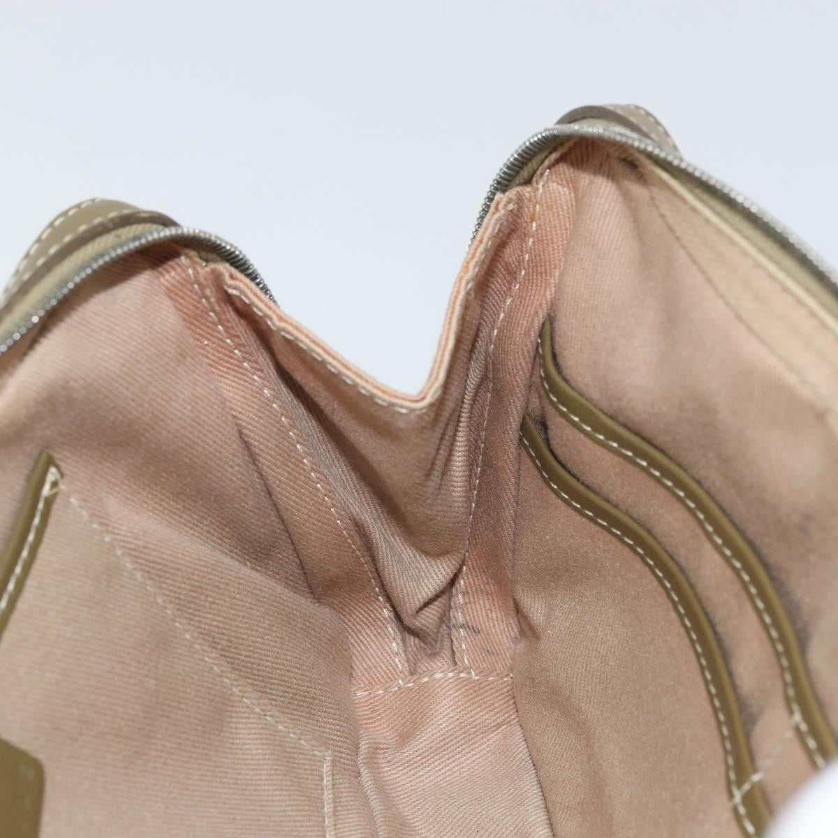 Celine C Macadam Shoulder bag Canvas, KHAKI, CANVAS, Shoulder bag