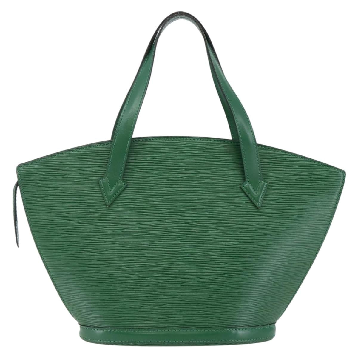Louis Vuitton Saint Jacques Handbag Epi Leather, GREEN, LEATHER, Shoulder bag