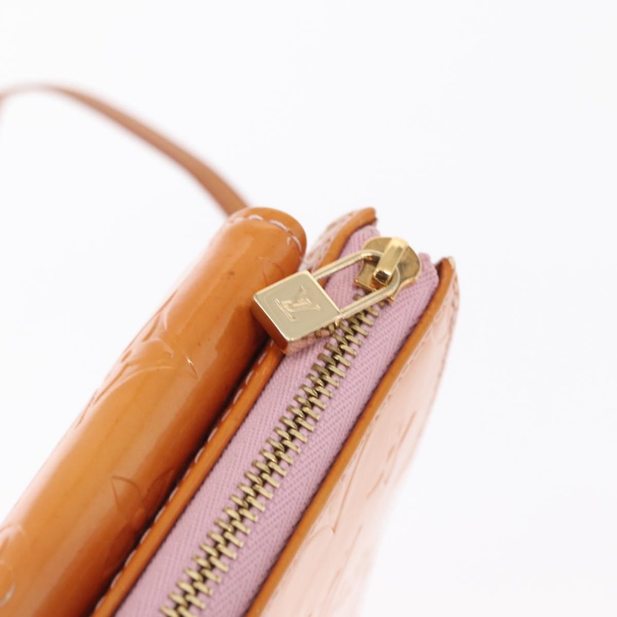Louis Vuitton Mott Handbag Monogram Vernis, PINK, PATENT_LEATHER, Clutche & pouche