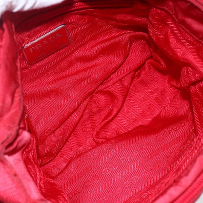 Prada Buckle Messenger Bag Tessuto, RED, NYLON, Shoulder bag
