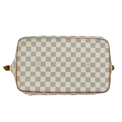 Louis Vuitton Saleya Handbag Damier, WHITE, CANVAS, Shoulder bag