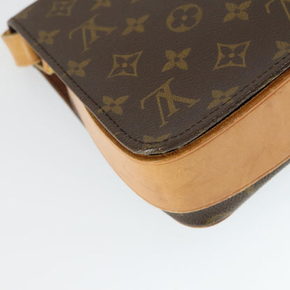 Louis Vuitton Cartouchiere Handbag Monogram Canvas, BROWN, CANVAS, Shoulder bag