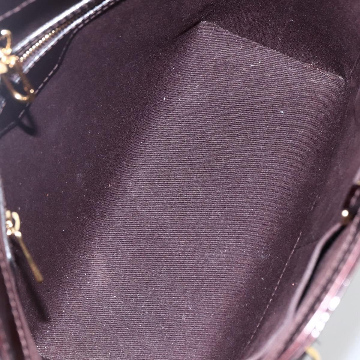 Louis Vuitton Avalon Handbag Monogram Vernis, PURPLE, PATENT_LEATHER, Tote bag