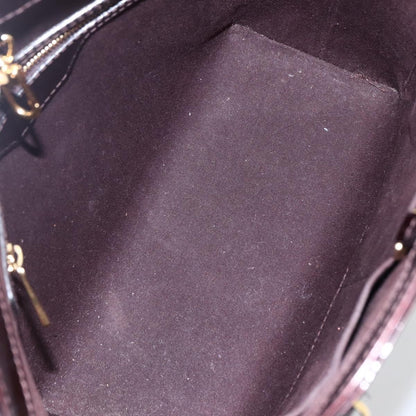 Louis Vuitton Avalon Handbag Monogram Vernis, PURPLE, PATENT_LEATHER, Tote bag