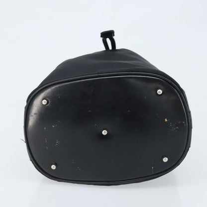 Gucci Vintage Bamboo Bucket Bag Nylon and Leather, Black, Nylon, Handbag
