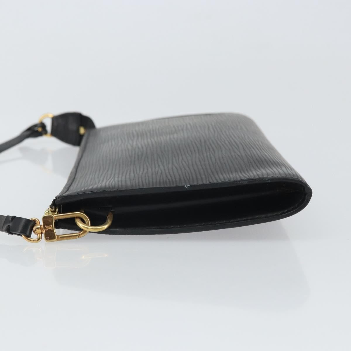 Louis Vuitton Pochette Accessoires Epi Leather, BLACK, LEATHER, Clutche & pouche