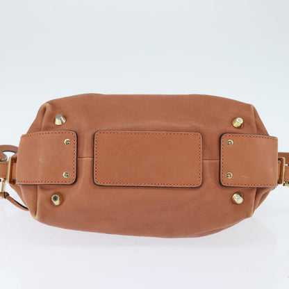 Chloe Angie Tote Leather, BROWN, LEATHER, Tote bag