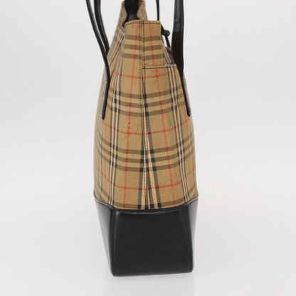 Burberry Nova check Shoulder bag Canvas, BEIGE, CANVAS, Shoulder bag