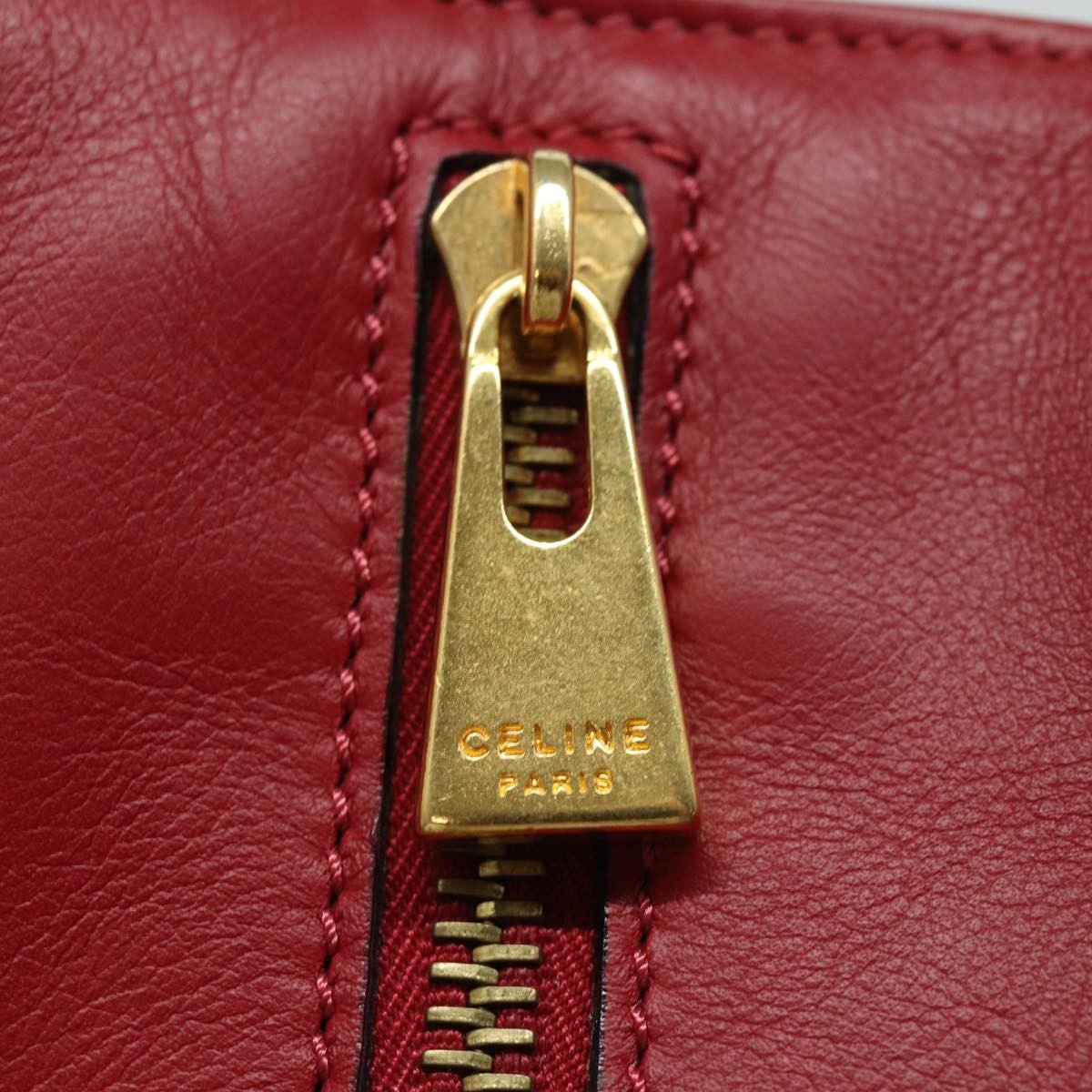 Celine Handbag Leather, RED, LEATHER, Handbag