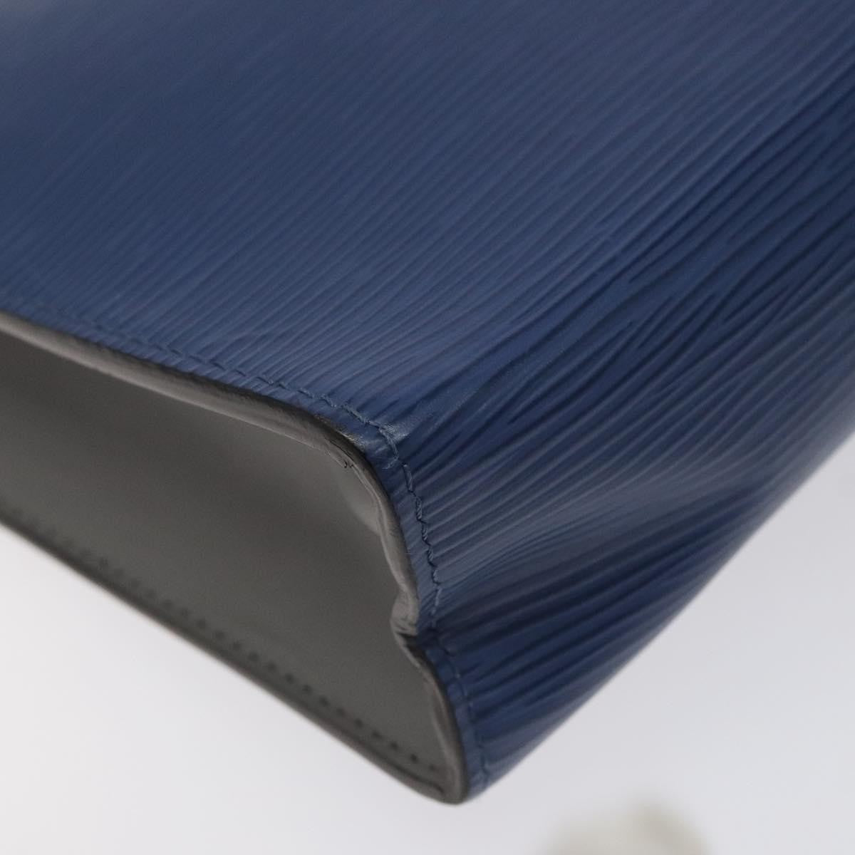 Louis Vuitton Pochette Voyage Epi Leather with Damier Graphite, BLUE, LEATHER, Clutche & pouche