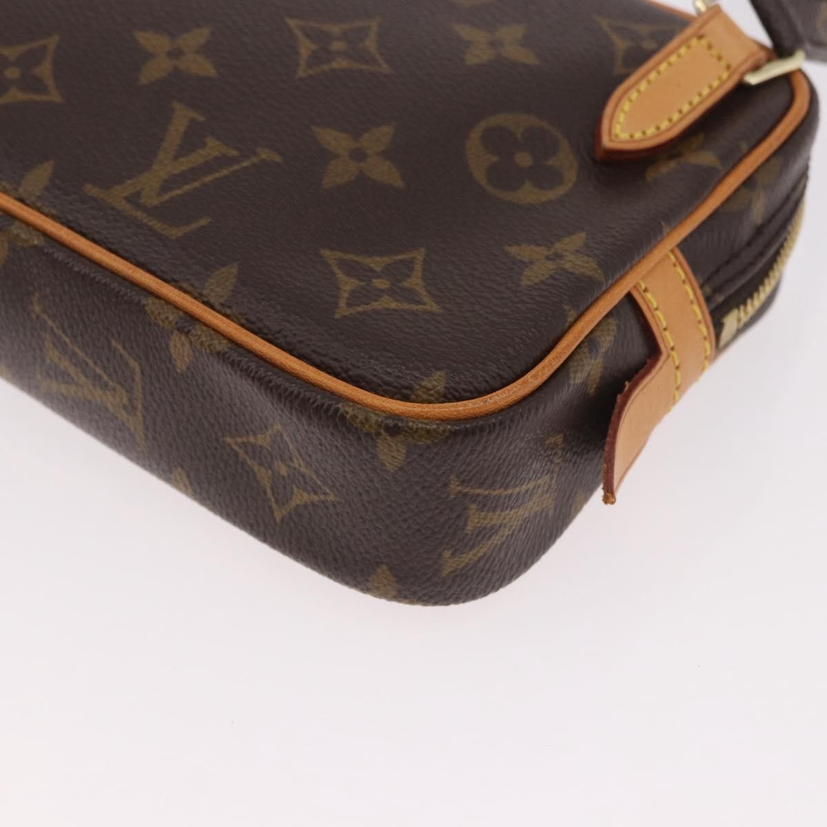 Louis Vuitton Pochette Marly Bandouliere Bag Monogram Canvas, Brown, Canvas, Clutch