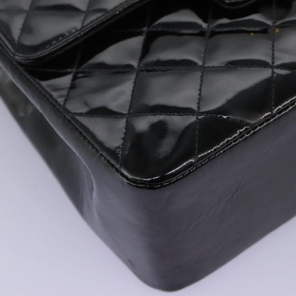Chanel CC Turnlock Top Handle Flap Bag Patent leather, BLACK, PATENT_LEATHER, Handbag