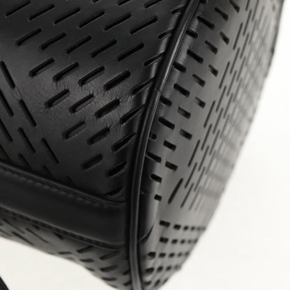 Bottega Veneta Paper Bucket Bag Perforated Leather, BLACK, LEATHER, Shoulder bag