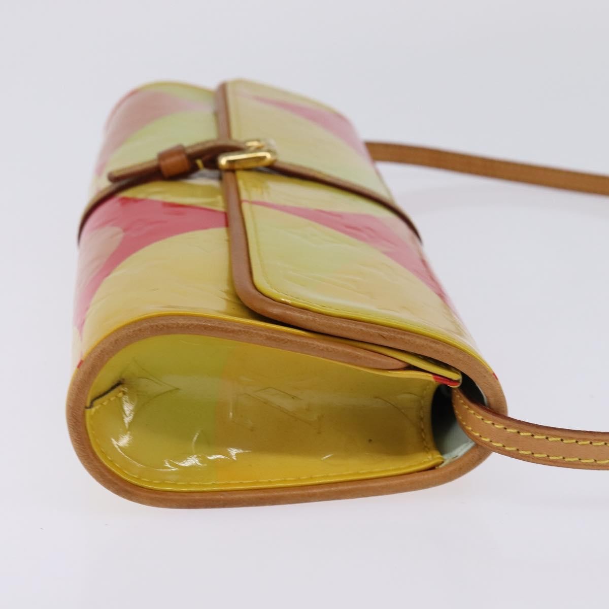 Louis Vuitton Fleurs Pochette Printed Monogram Vernis, MULTICOLOUR, PATENT_LEATHER, Clutche & pouche