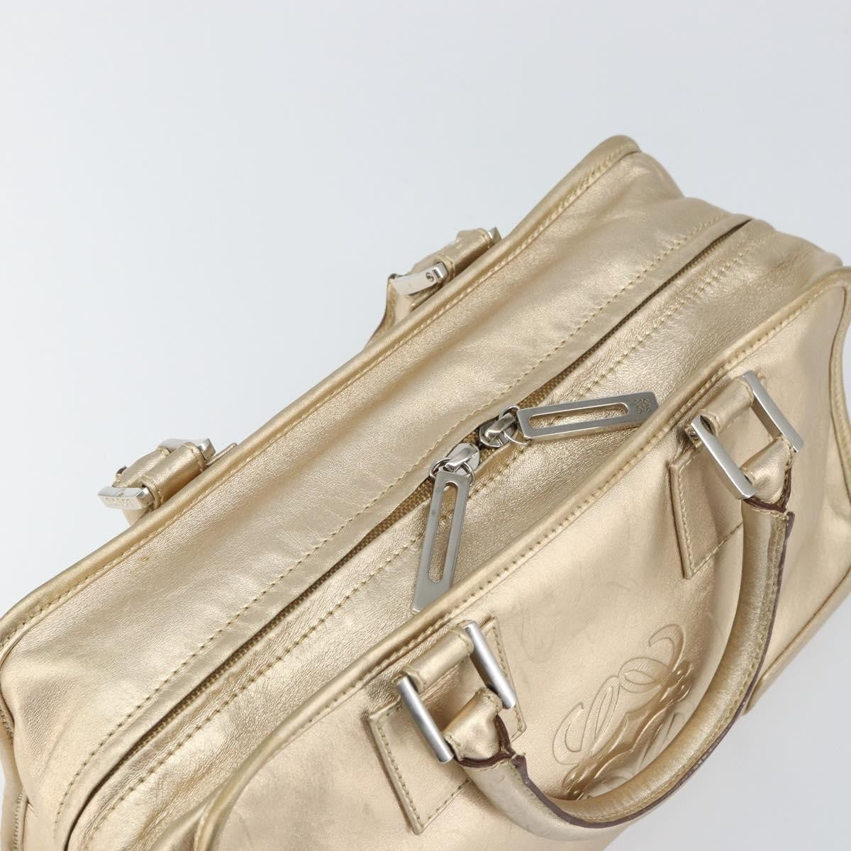 Loewe Amazona Bag Leather, GOLD, LEATHER, Handbag