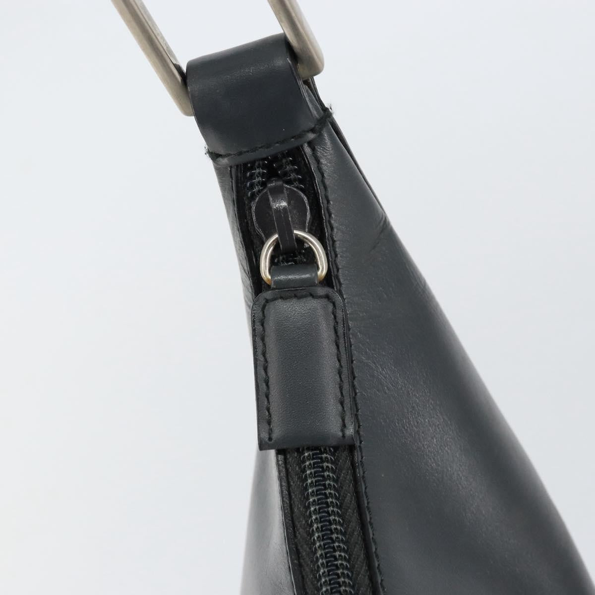 Prada Vintage Handbag Leather, BLACK, LEATHER, Shoulder bag