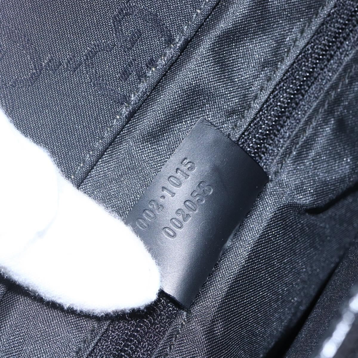 Gucci Vintage Bamboo Handle Tote GG Nylon, BLACK, NYLON, Tote bag