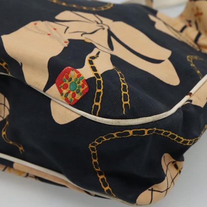 Chanel Miss Mademoiselle Shoulderbag Canvas, NAVY, CANVAS, Shoulder bag