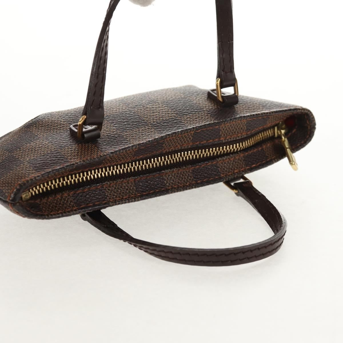 Louis Vuitton Manosque Pochette Damier, BROWN, CANVAS, Clutche & pouche