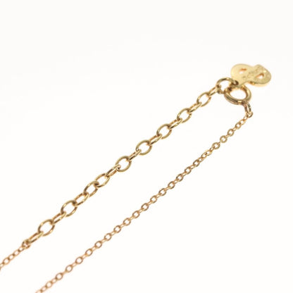 Christian Dior Vintage CD Pendant Necklace Metal with Crystals, GOLD, METAL, Necklace
