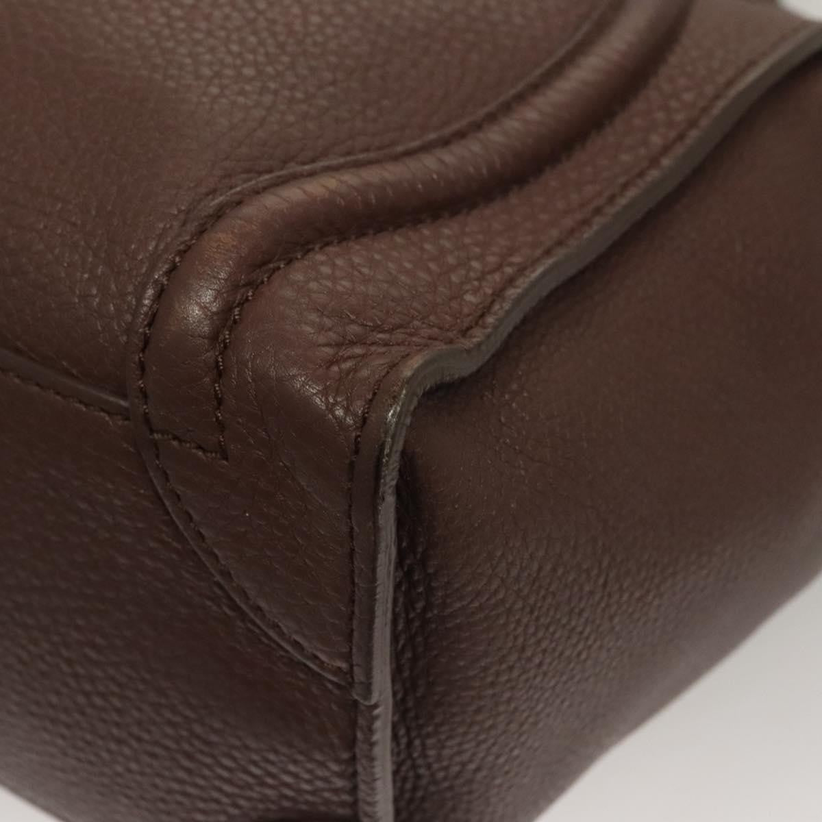 Celine Shopper Luggage Leather, BROWN, LEATHER, Handbag