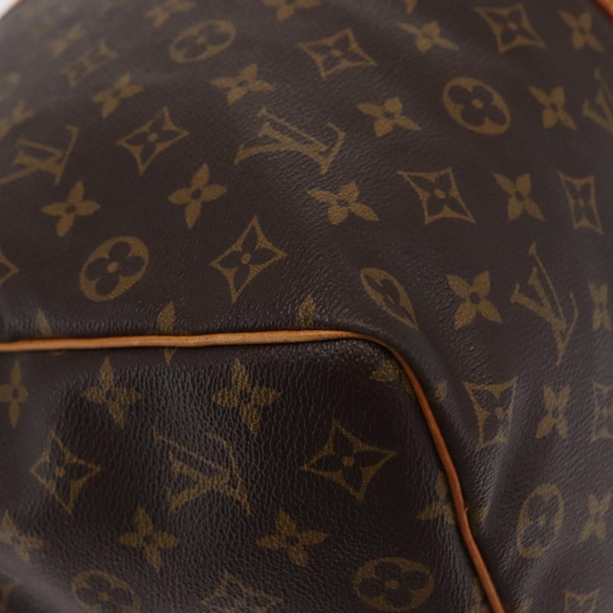 Louis Vuitton Keepall Bandouliere Bag Monogram Canvas, BROWN, CANVAS, Travel bag