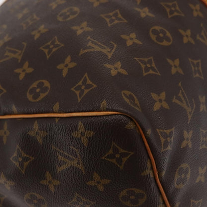 Louis Vuitton Keepall Bandouliere Bag Monogram Canvas, BROWN, CANVAS, Travel bag