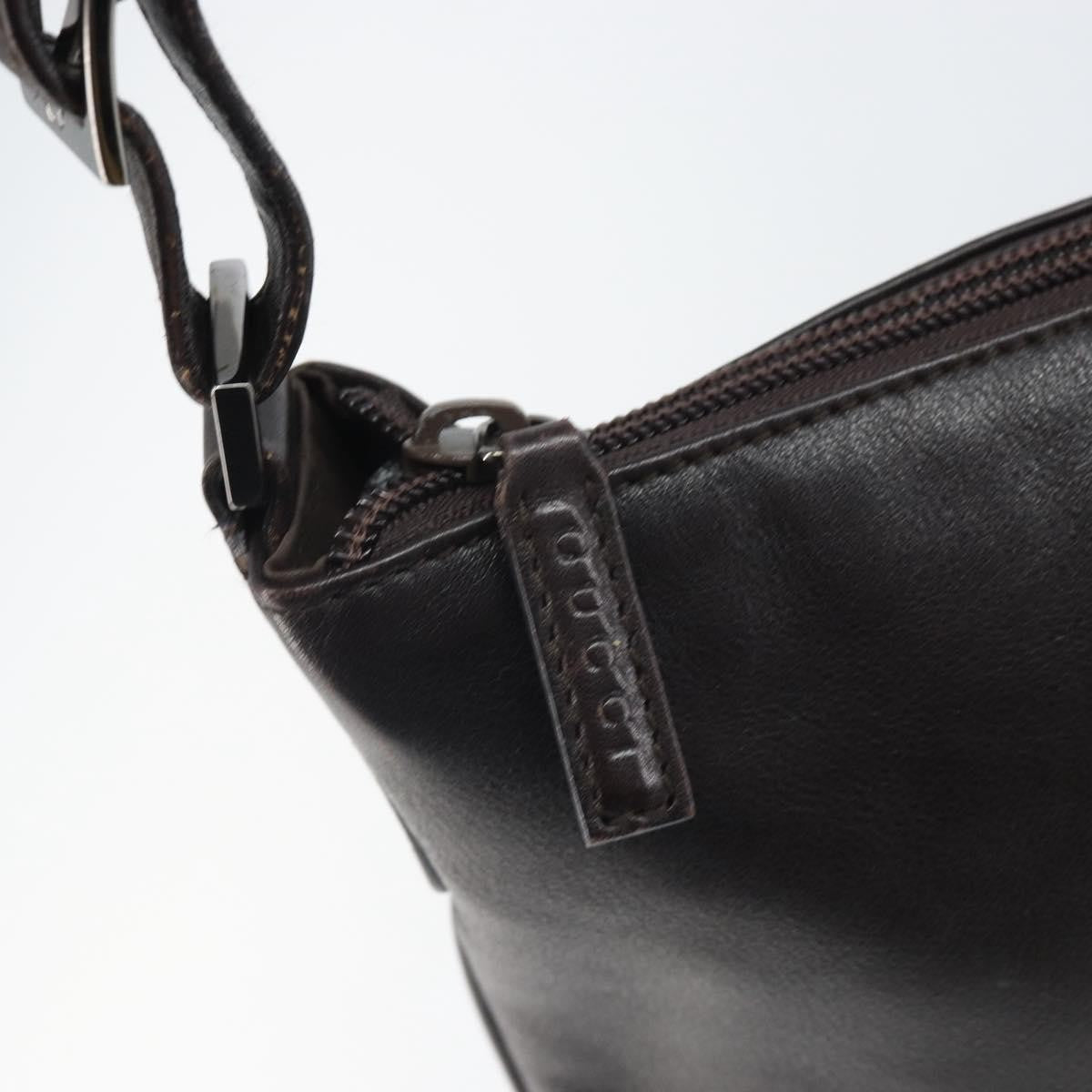 Gucci Vintage Shoulder Bag Leather, BLACK, CANVAS, Shoulder bag