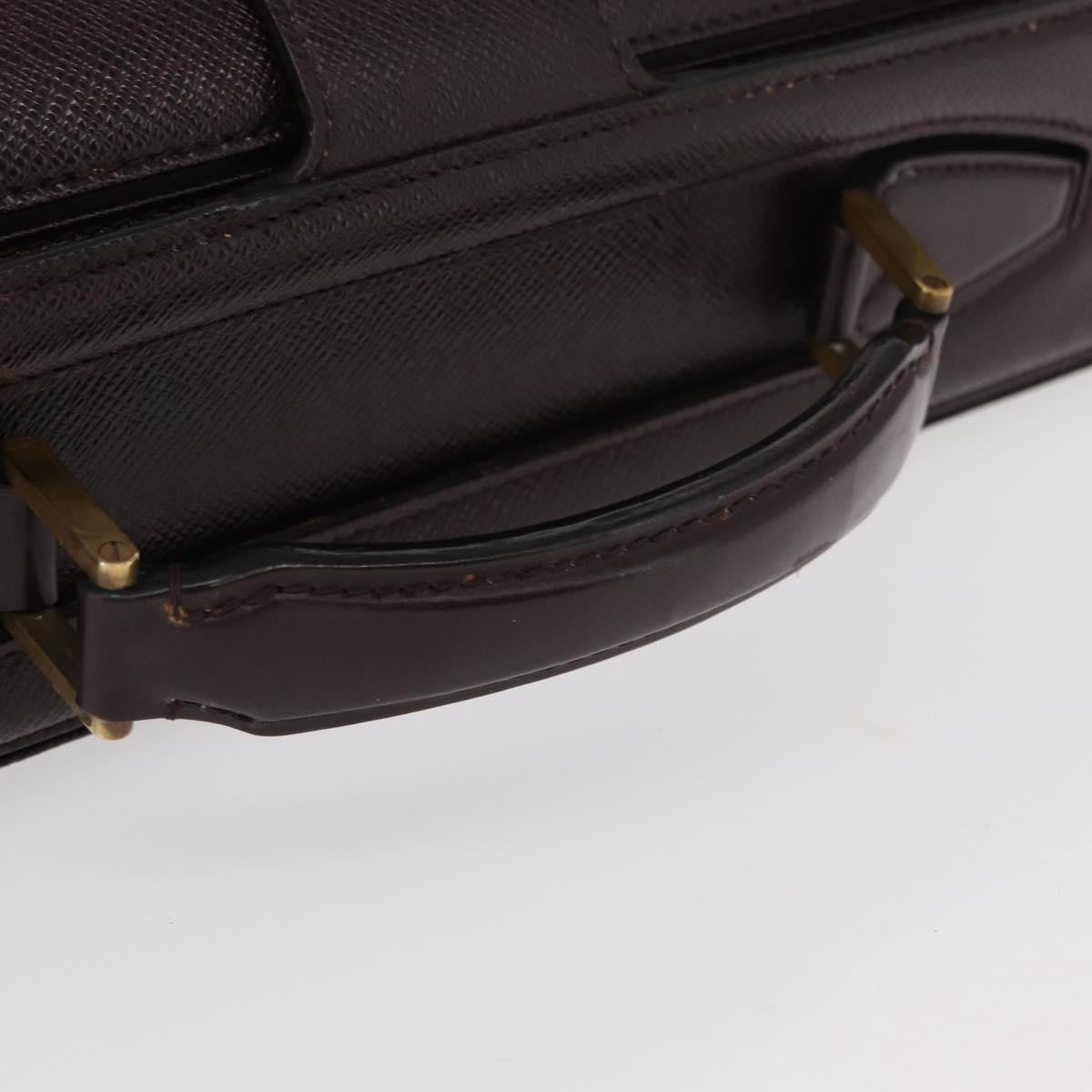 Louis Vuitton Pilot Briefcase Taiga Leather, BROWN, LEATHER, Briefcase