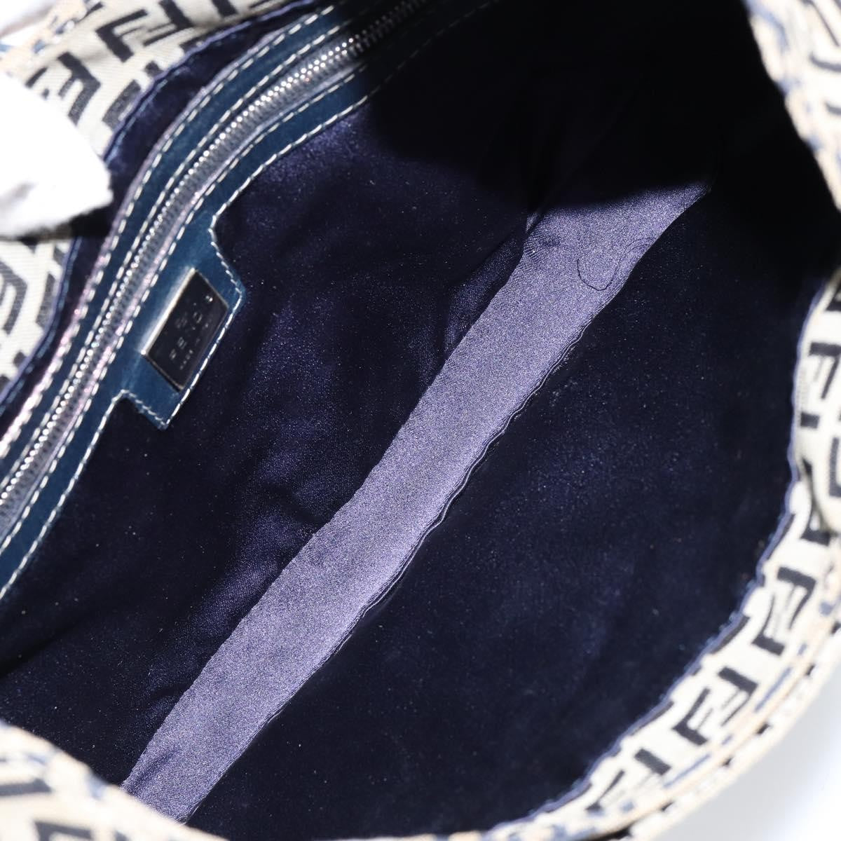 Fendi Vintage Hobo Zucchino Canvas, NAVY, CANVAS, Shoulder bag