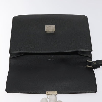 Louis Vuitton S Lock A4 Wristlet Pouch Macassar Monogram Canvas, BLACK, LEATHER, Clutche & pouche