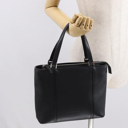 Burberry Vintage Handbag Leather, BLACK, LEATHER, Handbag