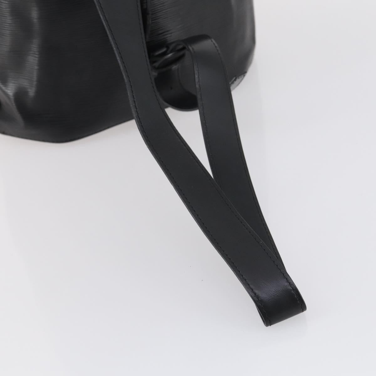 Louis Vuitton Sac a Dos Drawstring Backpack Epi Leather, BLACK, LEATHER, Backpack