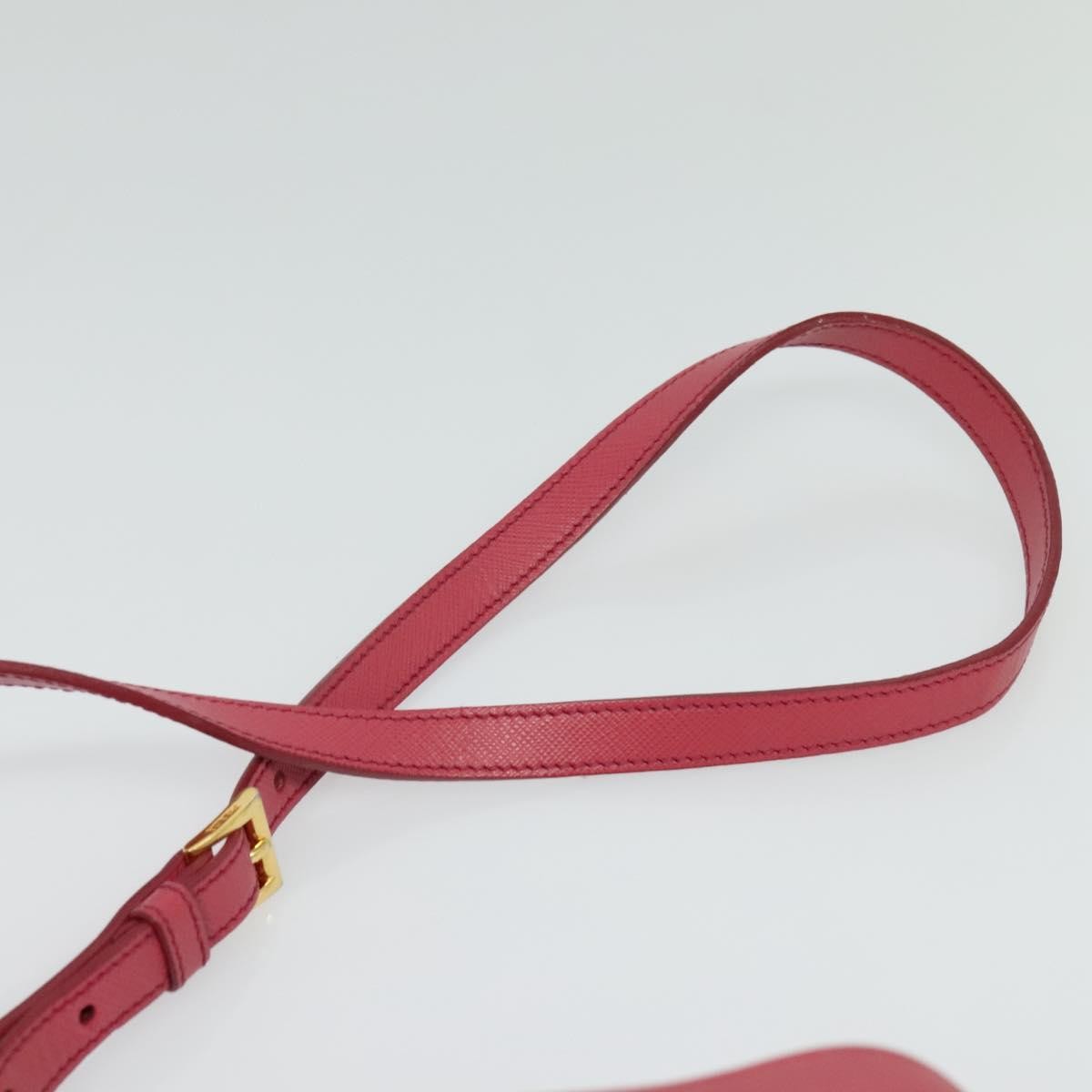 Prada Front Pocket Crossbody Bag Saffiano Leather, PINK, LEATHER, Shoulder bag