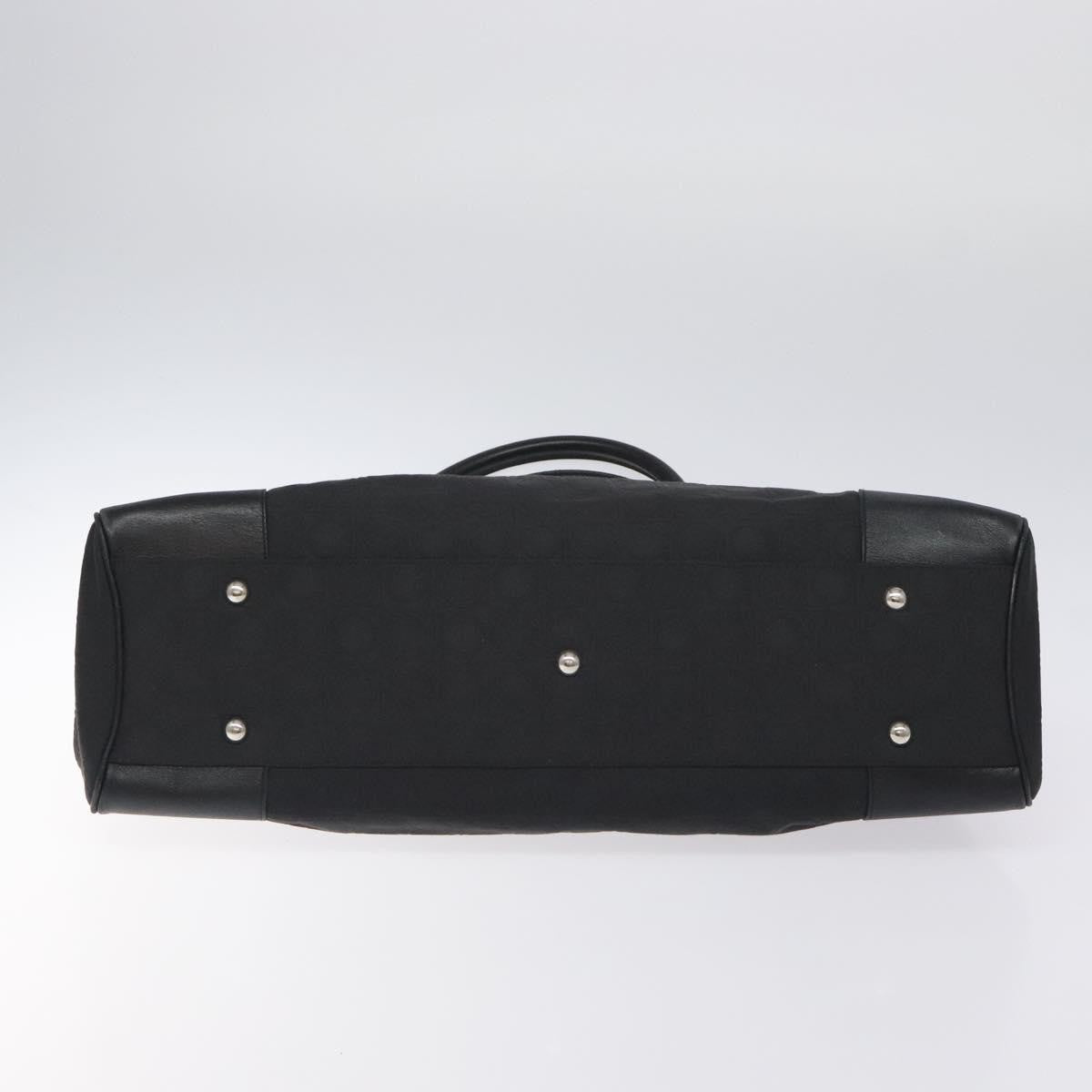 Salvatore Ferragamo Gancini handbag Nylon, BLACK, NYLON, Handbag