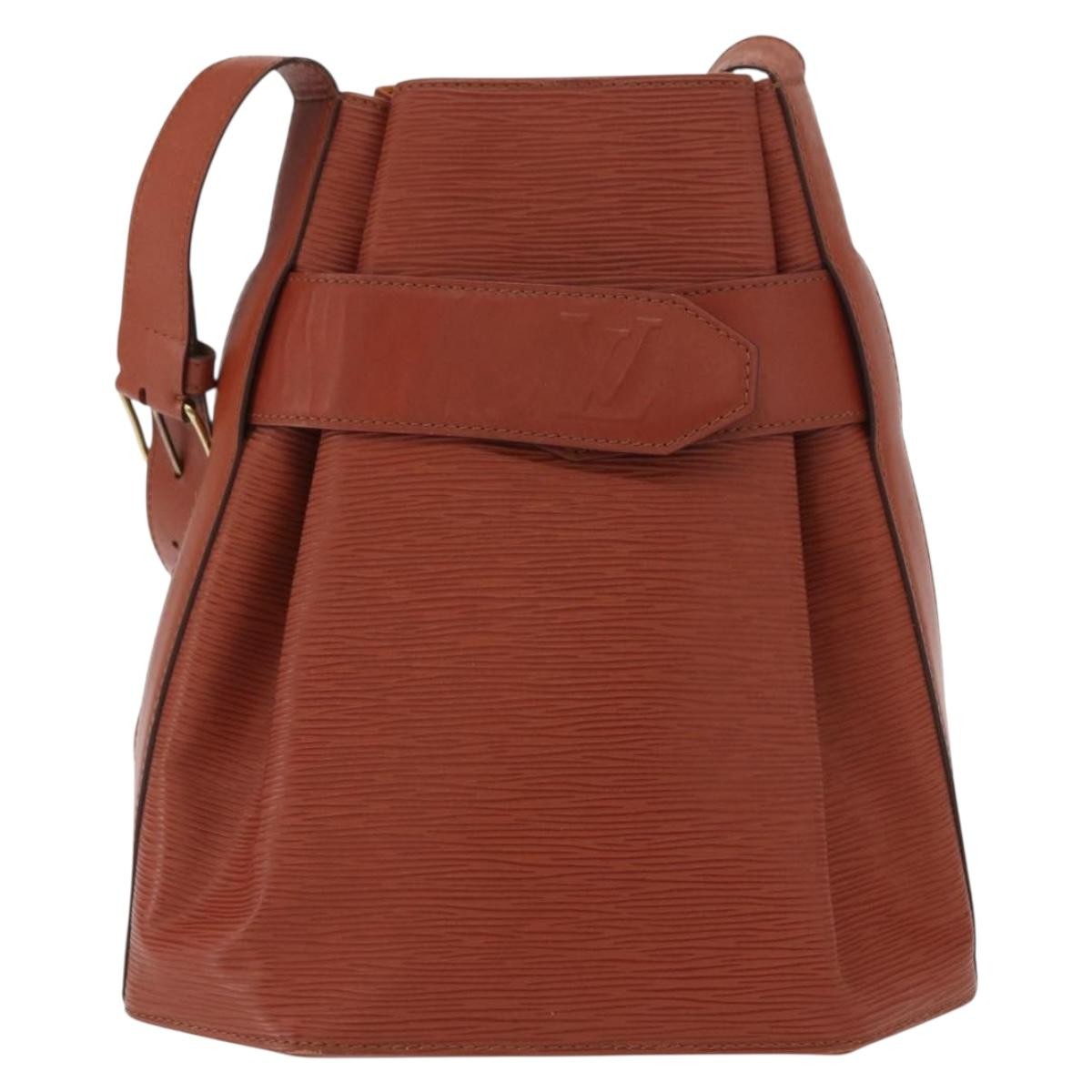 Louis Vuitton Vintage Sac d'Epaule Handbag Epi Leather, BROWN, LEATHER, Shoulder bag