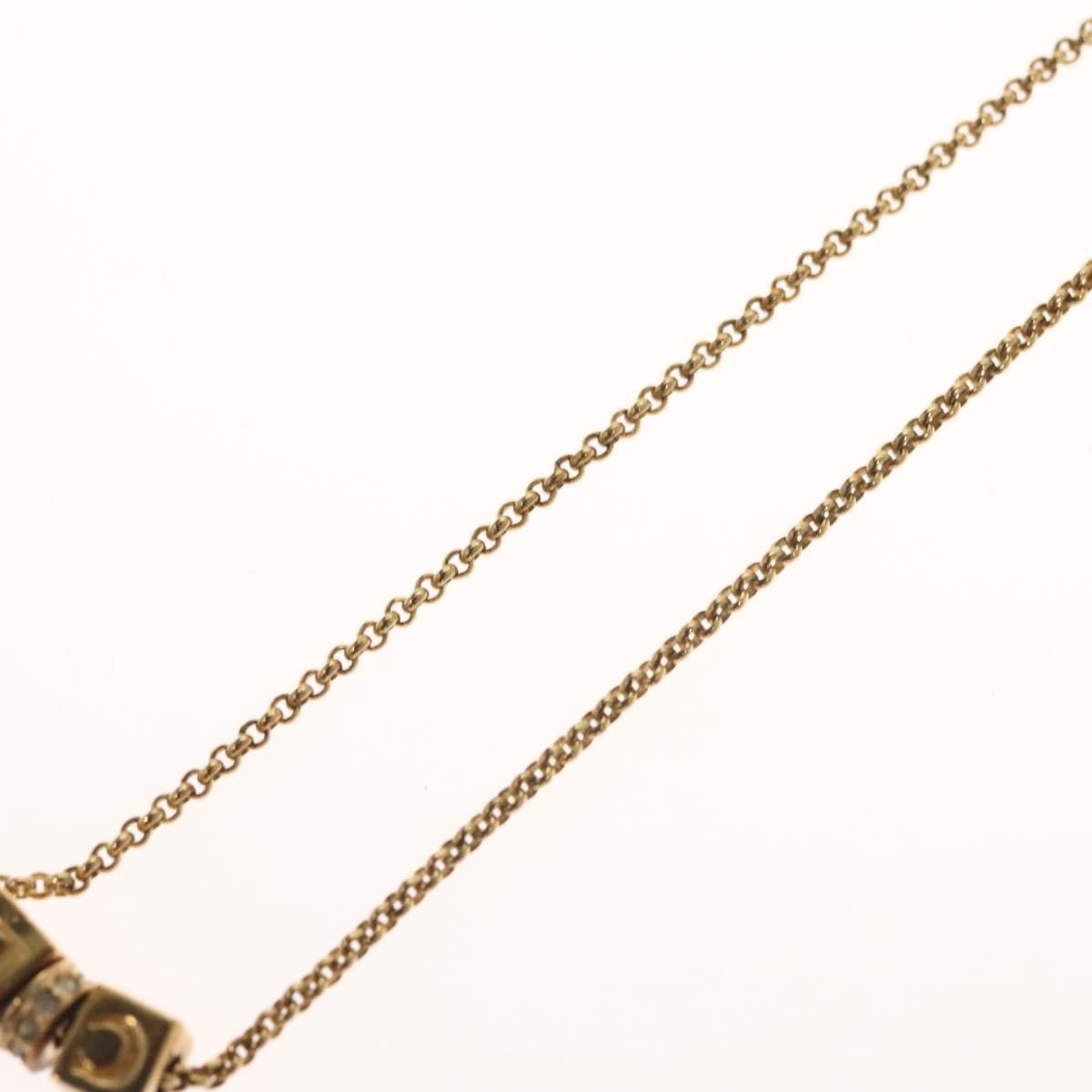 Christian Dior CD Pendant Necklace Gold-plated, GOLD, METAL, Necklace