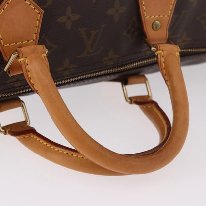 Louis Vuitton Speedy Handbag Monogram Canvas, Brown, Canvas, Handbag