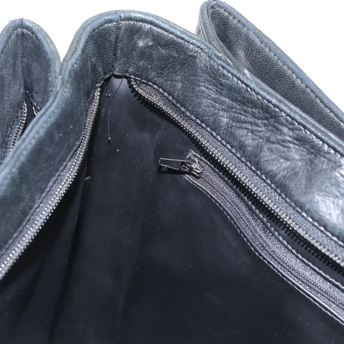 Bally Vintage Tote Bag Quilted Leather, Black, Leather, Tote Bag